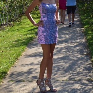 Purple Sherri Hill Homecoming (Hoco) Dress